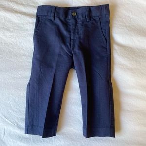 Janie & Jack Navy Special Occasion Dress Pants 12-18 months